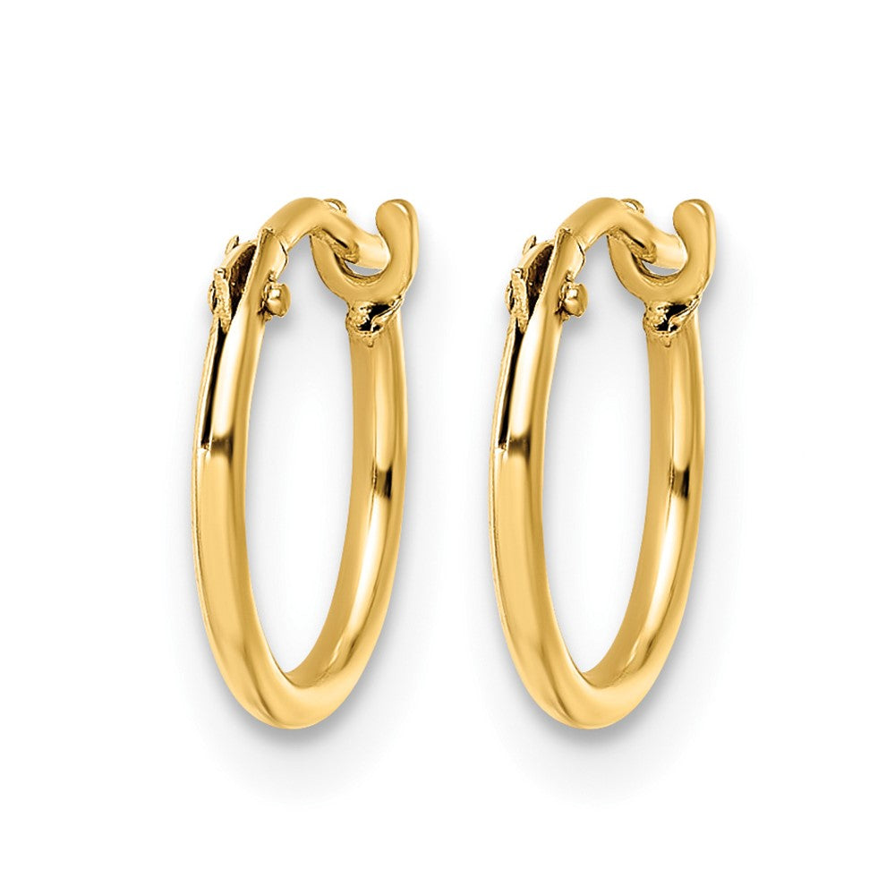 14K Madi K Polished Hoop Earrings