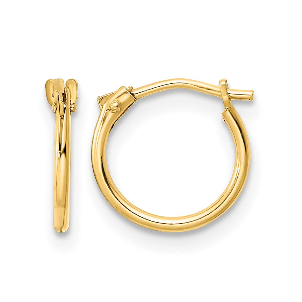 14K Madi K Polished Hoop Earrings