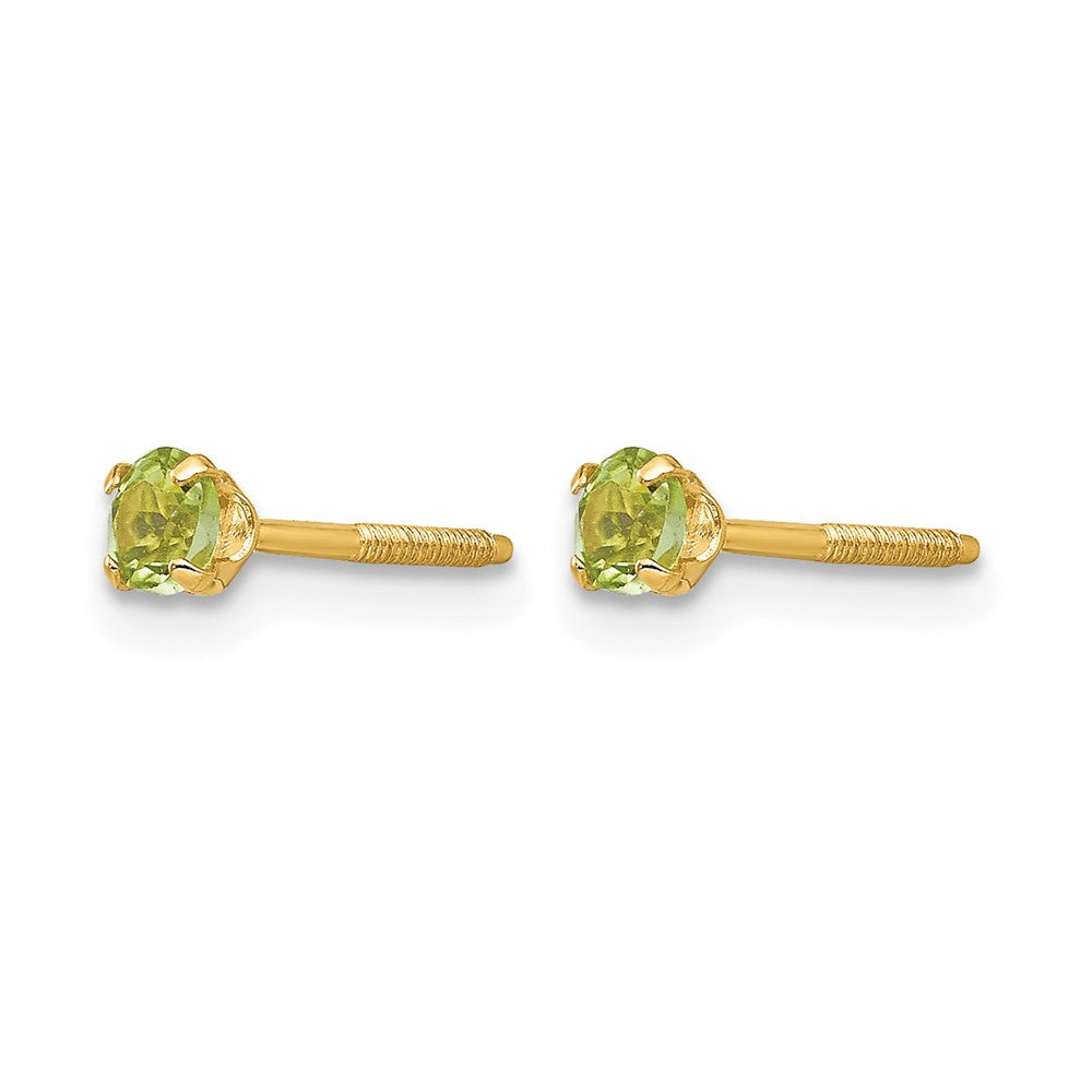 14k Madi K 3mm Peridot Earrings