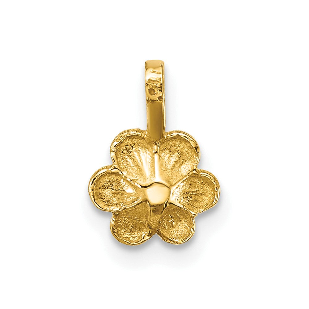 14k Madi K 3-4mm Button Freshwater Cultured Pearl Flower Pendant