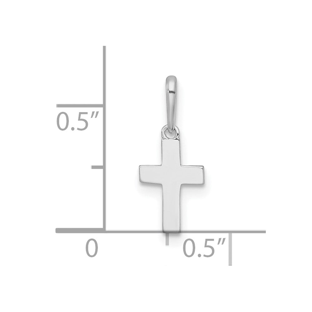 14K White Gold Madi K Children's Cross Pendant