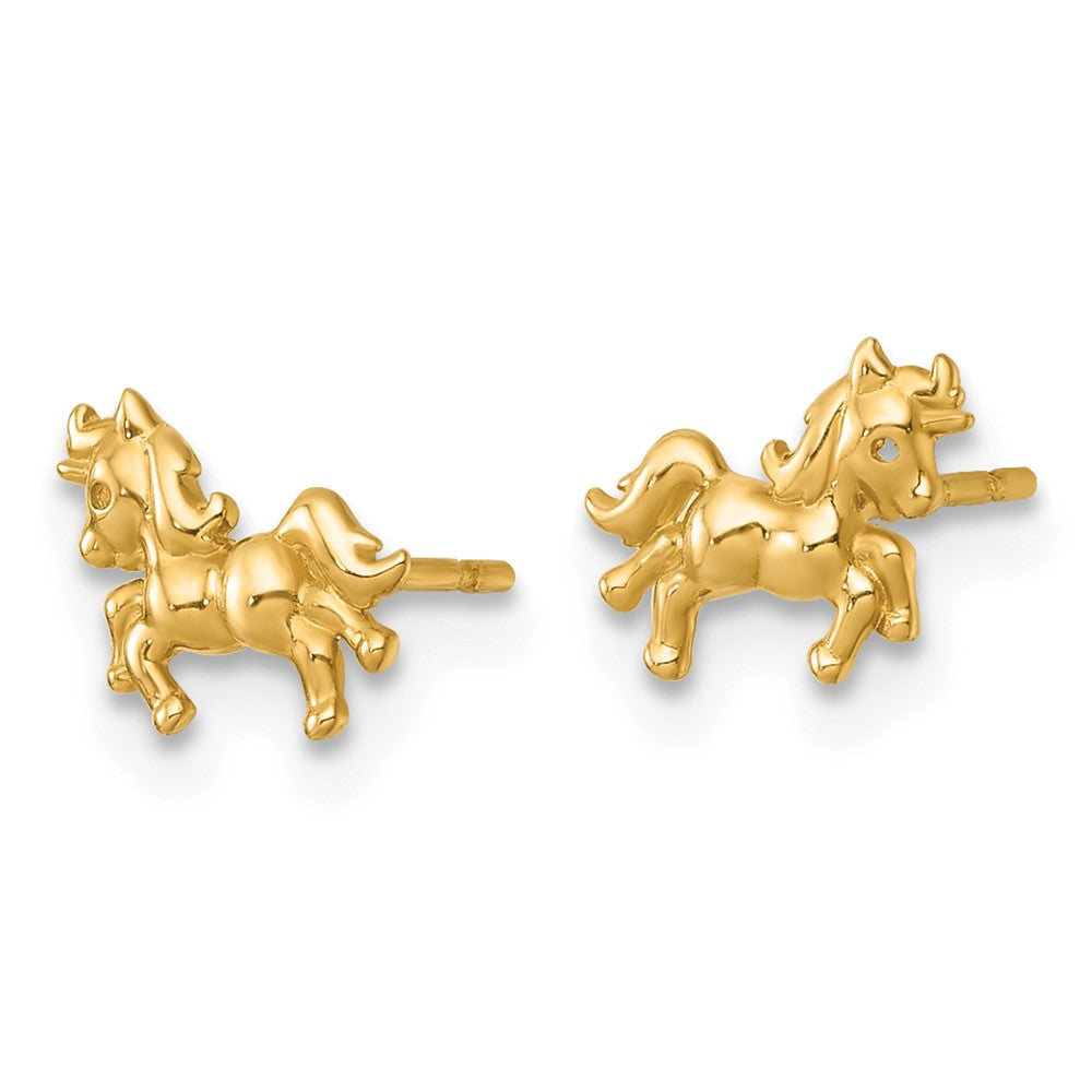 14k Madi K Polished Unicorn Post Earrings