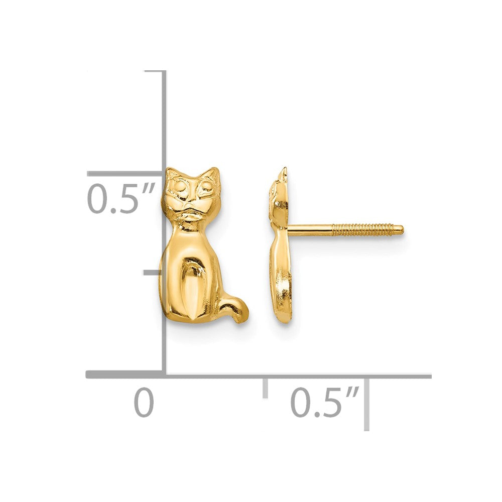 14k Madi K Cat Earrings
