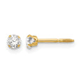 14k Madi K 3mm CZ Earrings