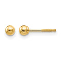 14k Madi K 3mm Ball Push On and Screw Off Screwback Earrings
