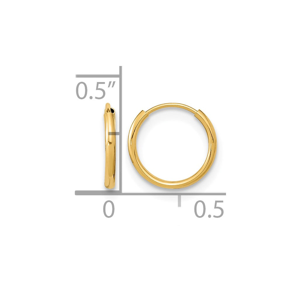 14k Madi K Endless Hoop Earrings