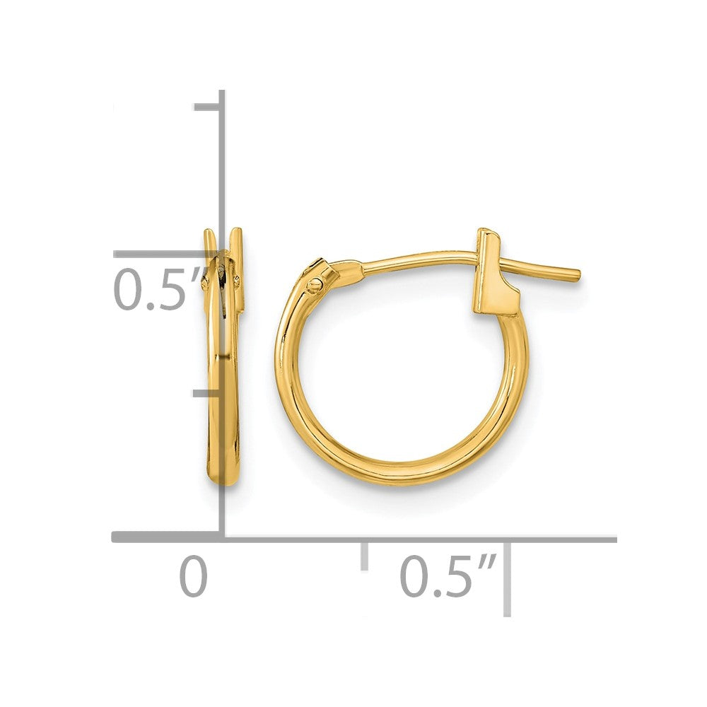 14k Madi K Hoop Earrings