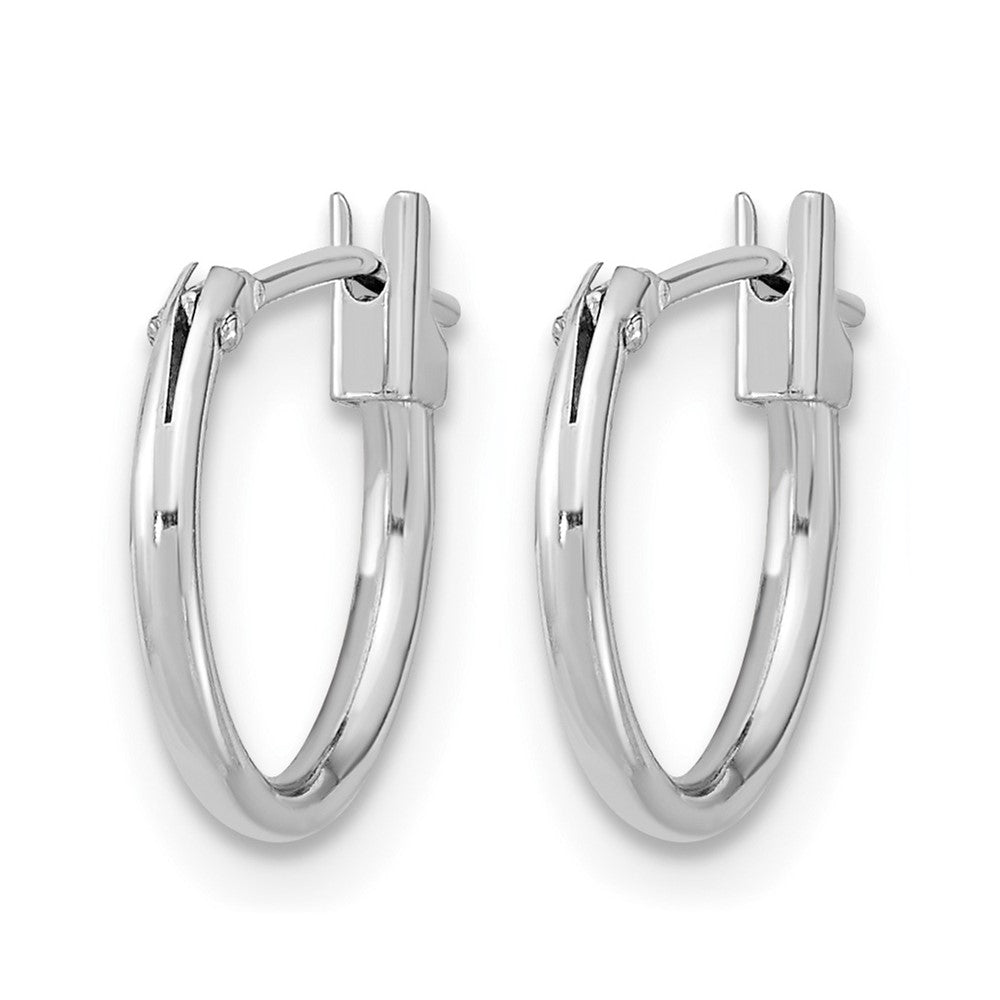 14k White Gold Madi K Hoop Earrings