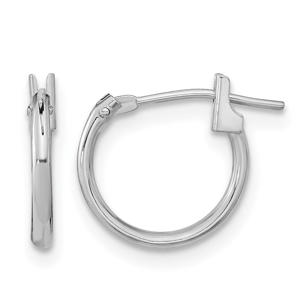 14k White Gold Madi K Hoop Earrings