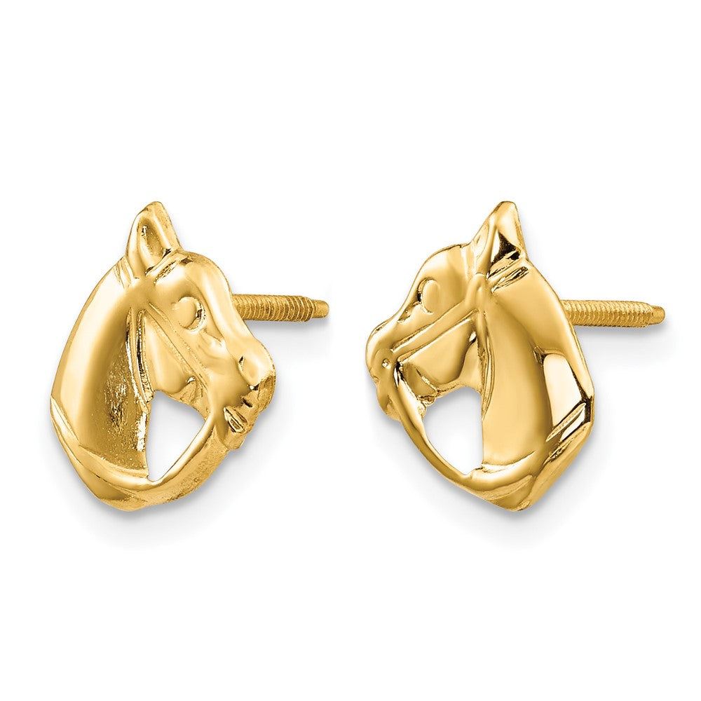 14k Madi K Horse Head Earrings