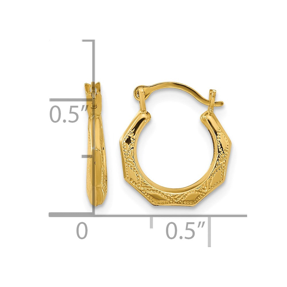 14k Madi K Hinged Earrings