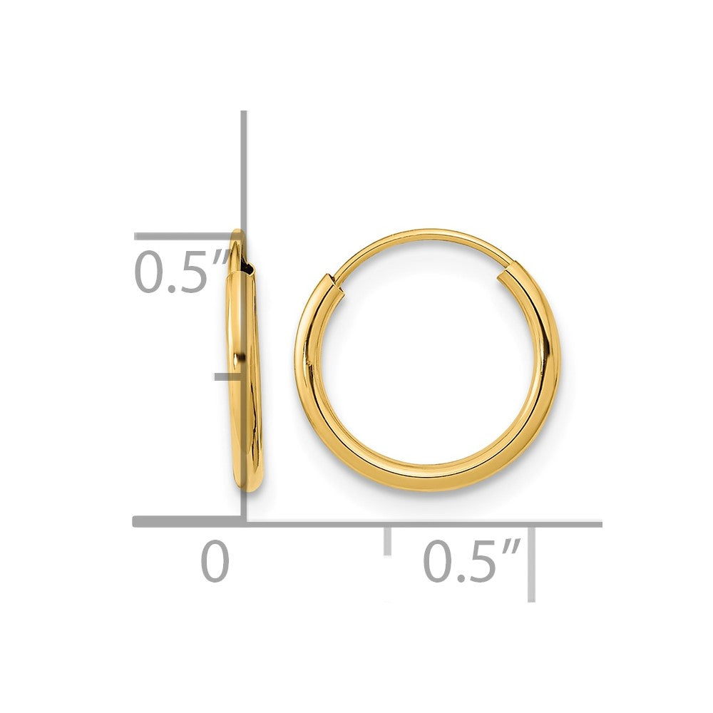 14k Madi K Endless Hoop Earrings