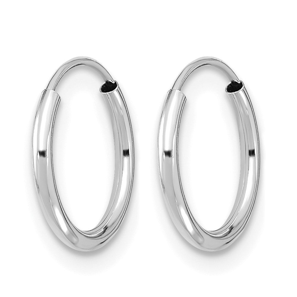 14k White Gold Madi K Endless Hoop Earrings