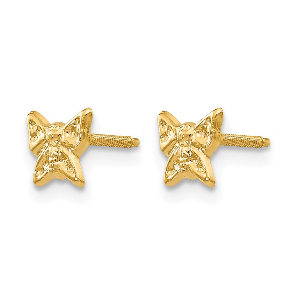 14k Madi K Butterfly Screwback Earrings
