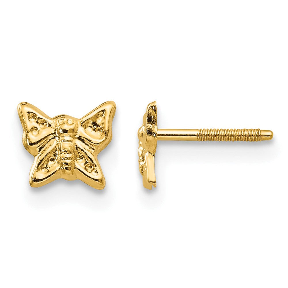 14k Madi K Butterfly Screwback Earrings