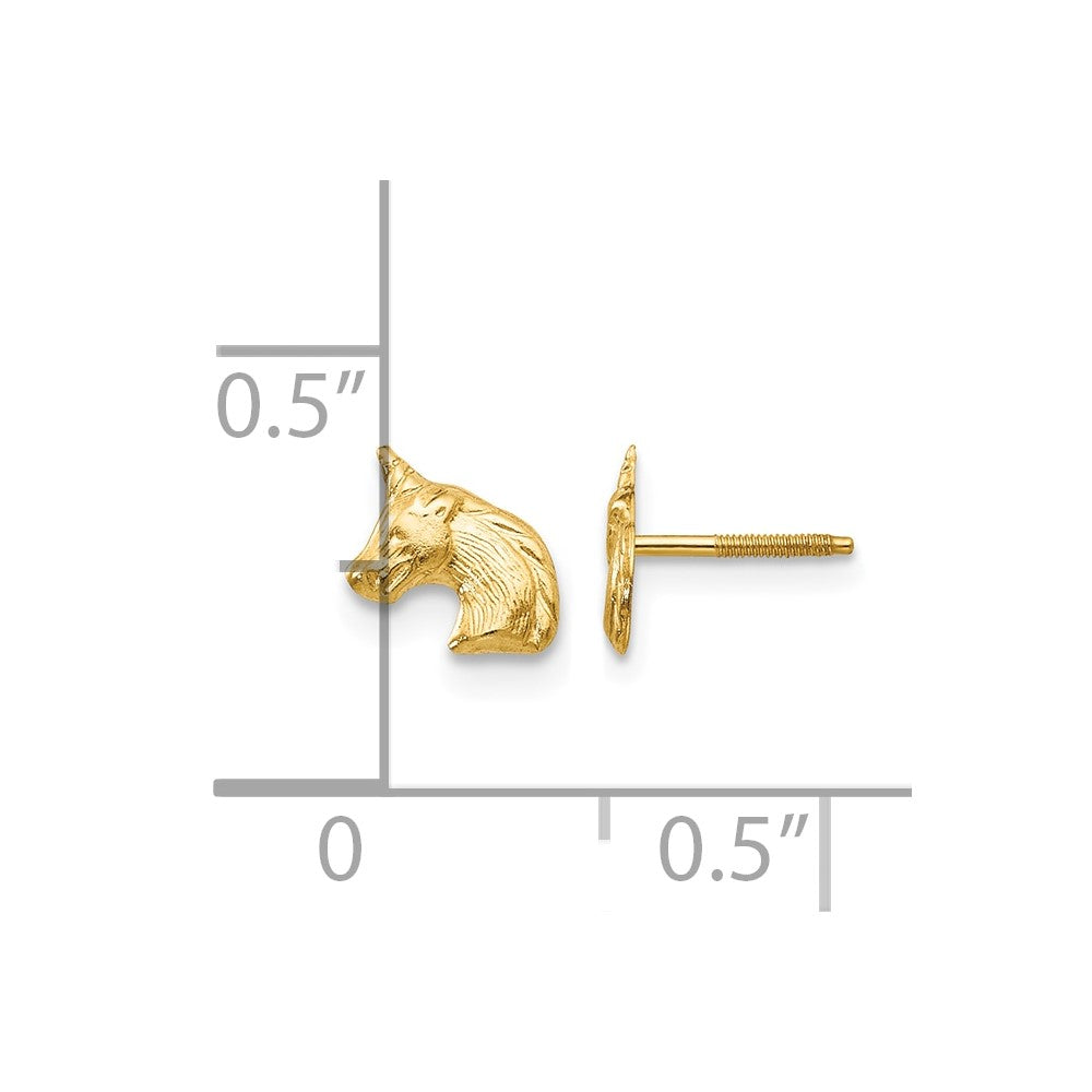 14k Madi K Unicorn Post Earrings