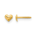 14k Madi K Heart Post Earrings