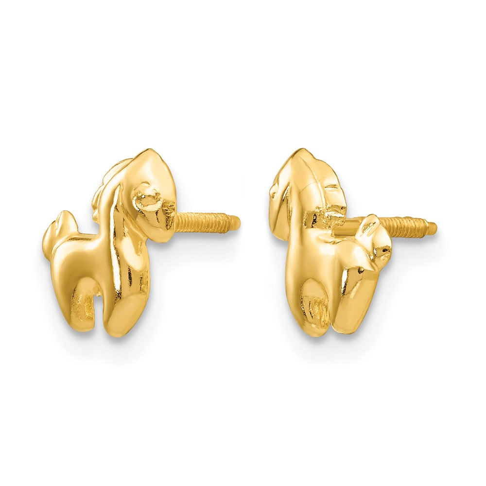 14k Madi K Pony Screwback Earrings