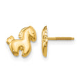14k Madi K Pony Screwback Earrings