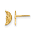 14k Madi K Moon w/ face Post Earrings