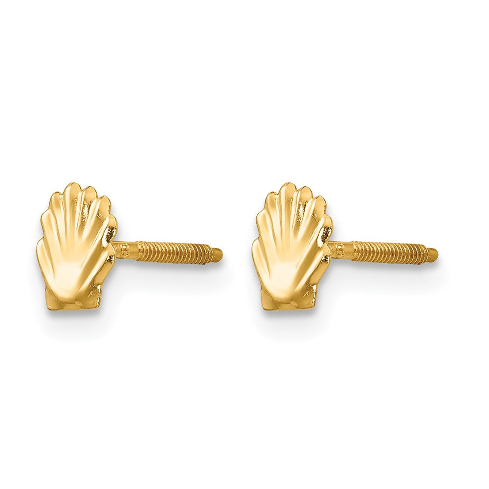 14k Madi K Shell Post Earrings