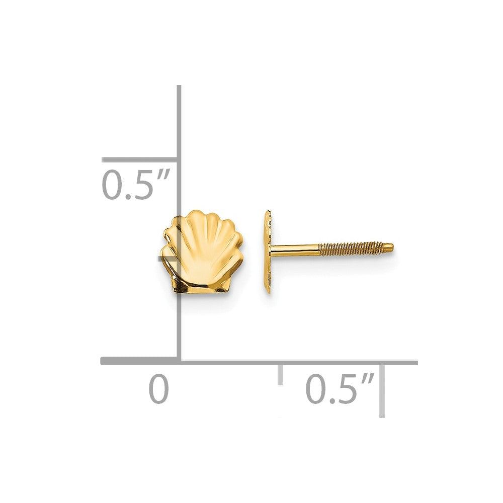 14k Madi K Shell Post Earrings