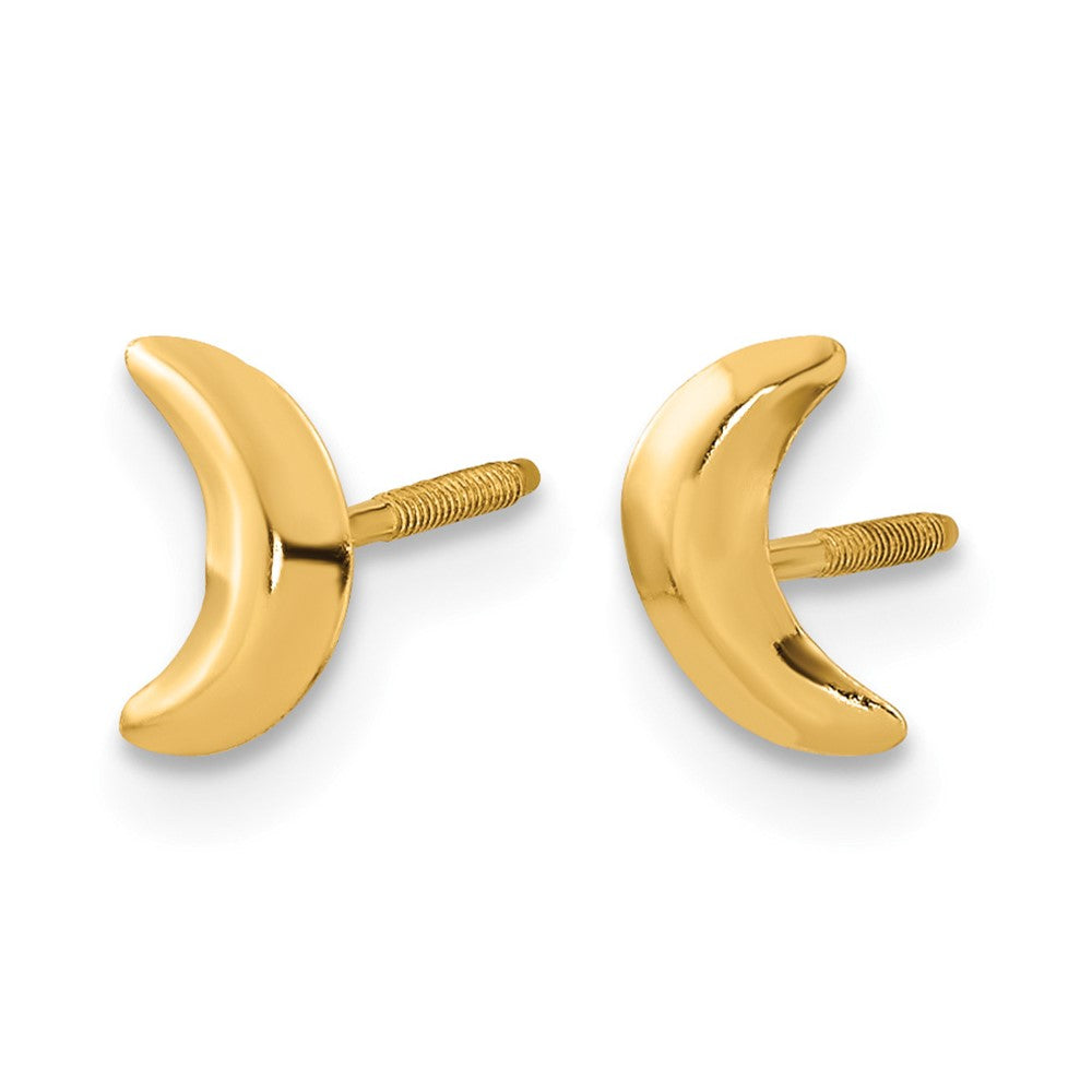 14k Madi K Moon Post Earrings