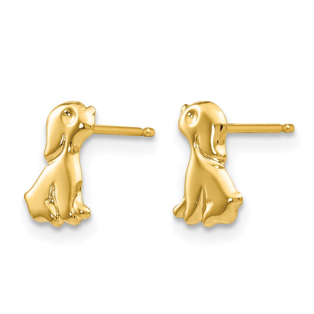 14k Madi K Sitting Dog Post Earrings