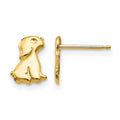 14k Madi K Sitting Dog Post Earrings