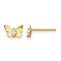 14k Madi K CZ Butterfly Baby Post Earrings