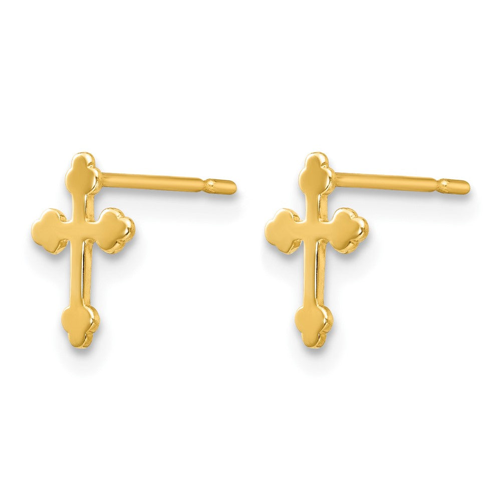 14k Madi K Children's Cross Post Earrings