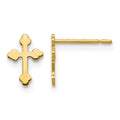 14k Madi K Children's Cross Post Earrings
