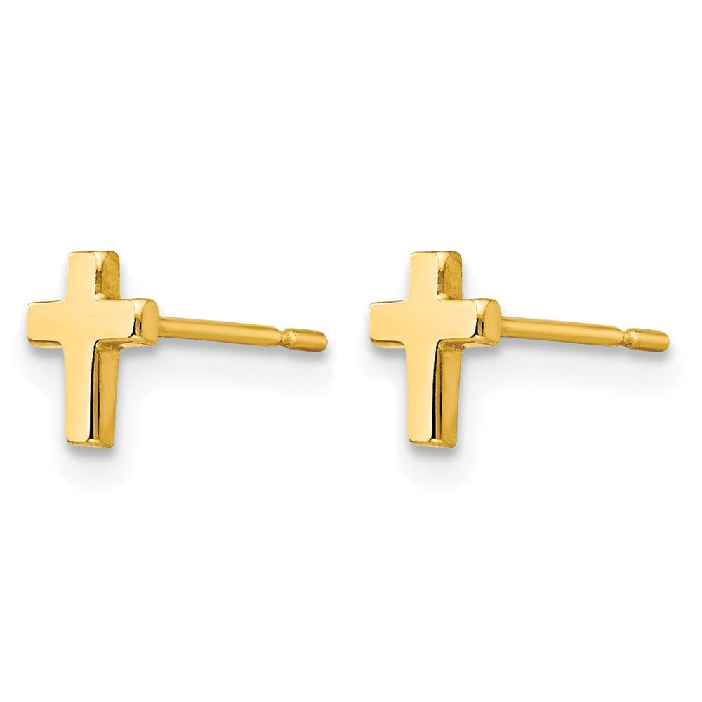14k Madi K Children's Cross Post Earrings