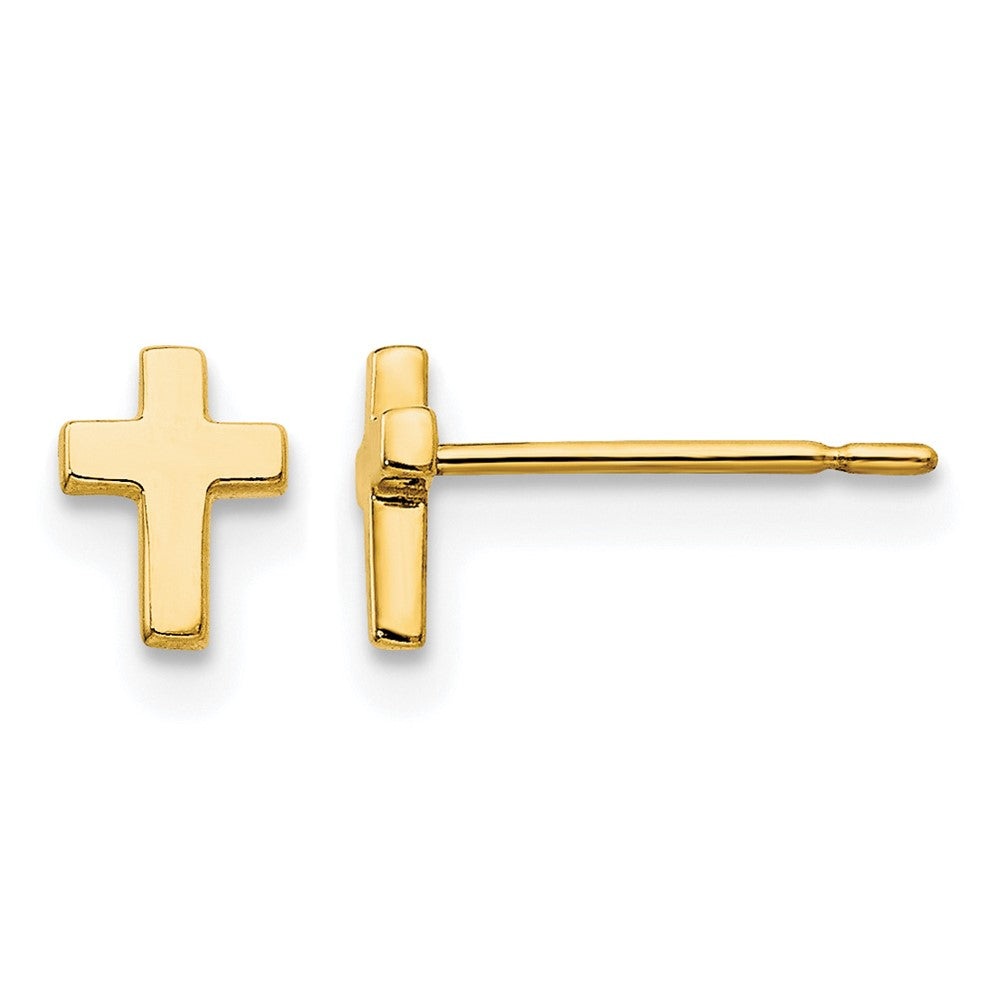 14k Madi K Children's Cross Post Earrings
