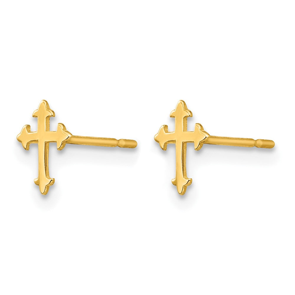 14k Madi K Children's Cross Post Earrings