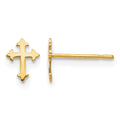 14k Madi K Children's Cross Post Earrings