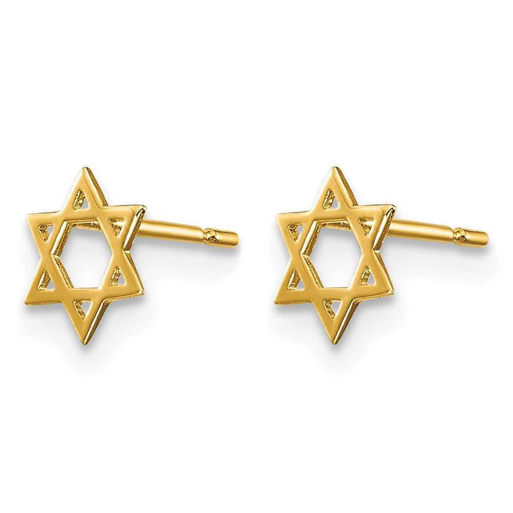14k Madi K Children's Star of David Post Earrings