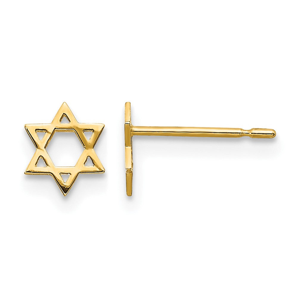 14k Madi K Children's Star of David Post Earrings