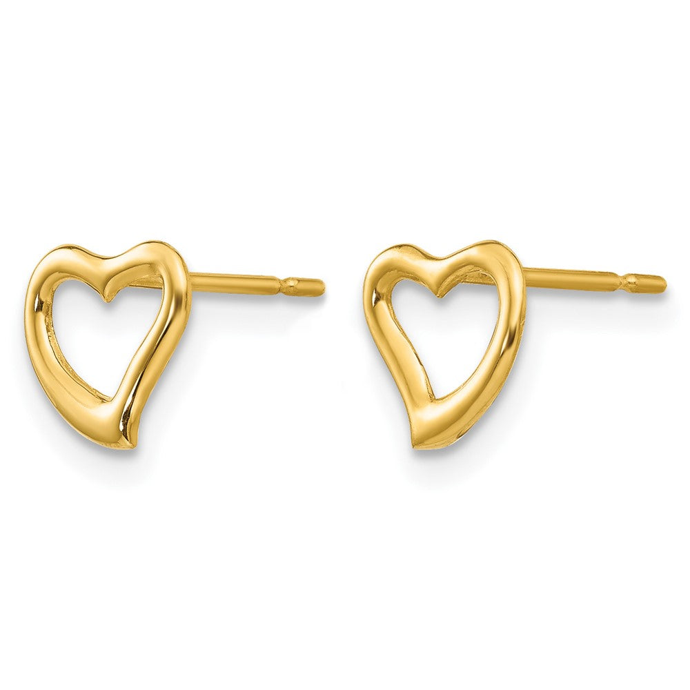 14k Madi K Children's Heart Post Earrings