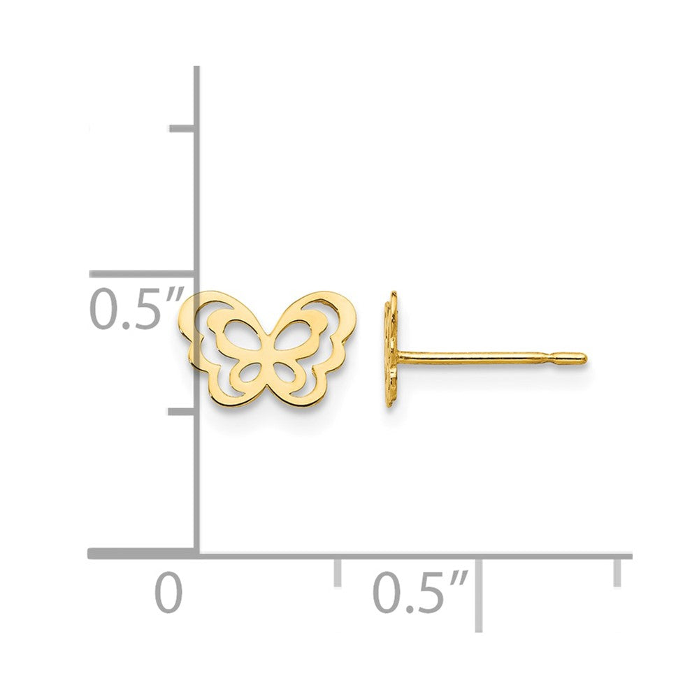 14k Madi K Children's Butterfly Post Earrings