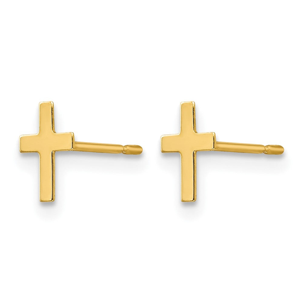 14k Madi K Children's Cross Post Earrings