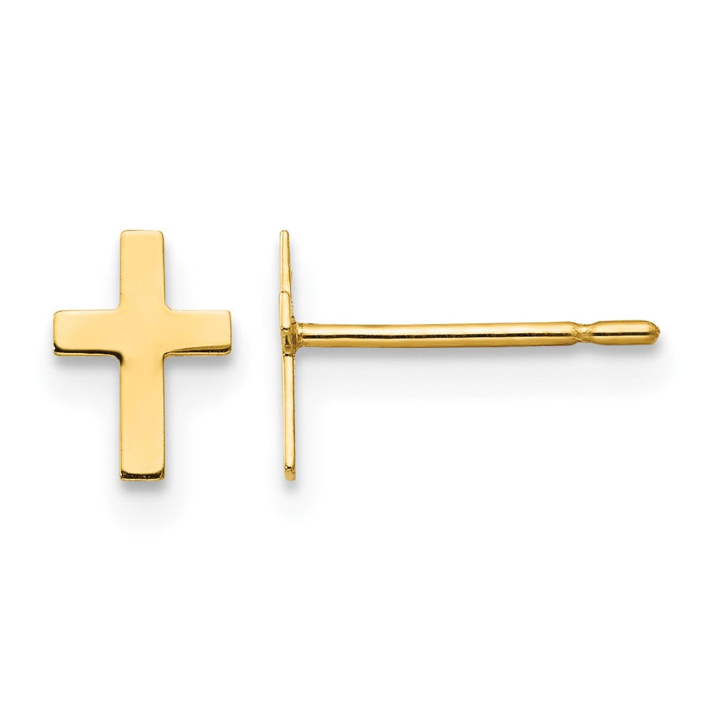 14k Madi K Children's Cross Post Earrings