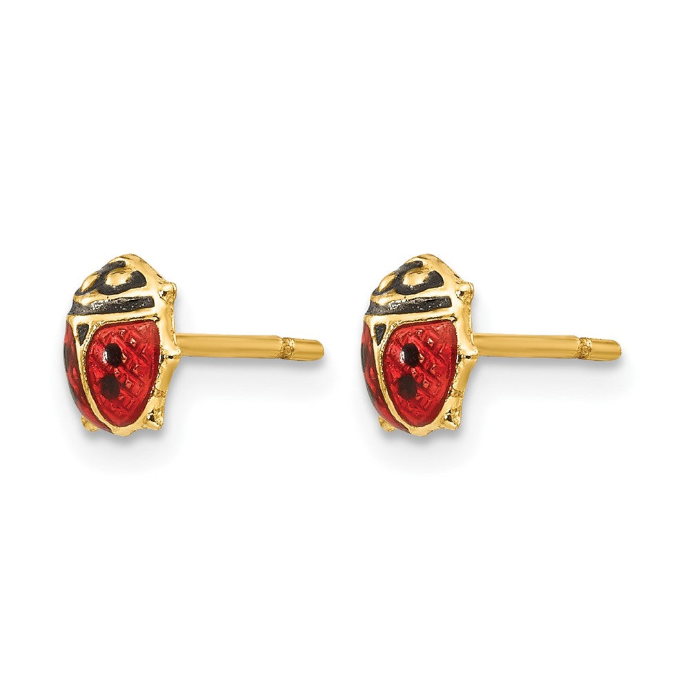 14K Madi K Enamel Ladybug Post Earrings