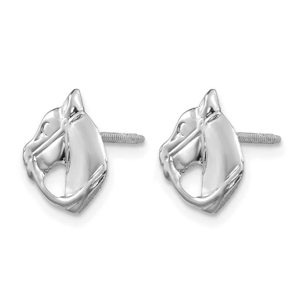 14kw Madi K Screwback Horse Post Earrings