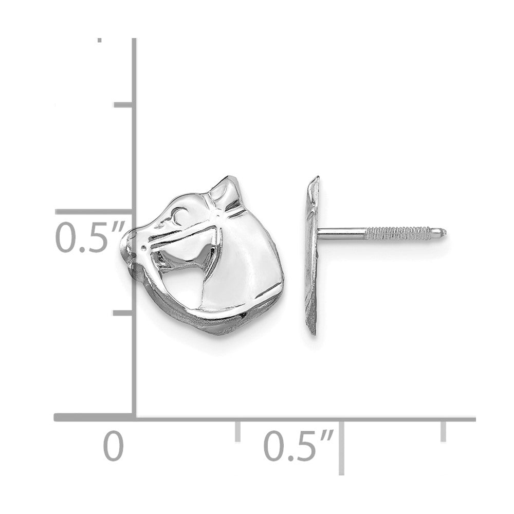 14kw Madi K Screwback Horse Post Earrings
