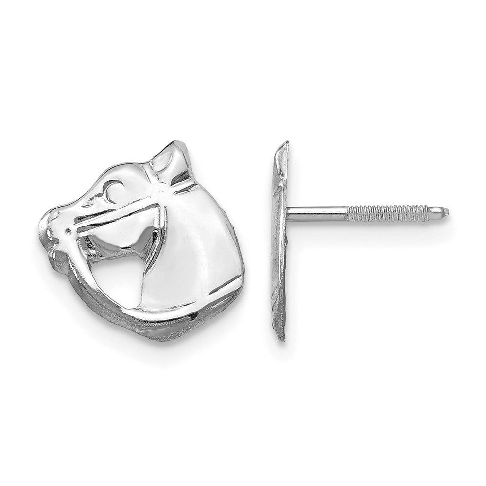 14kw Madi K Screwback Horse Post Earrings