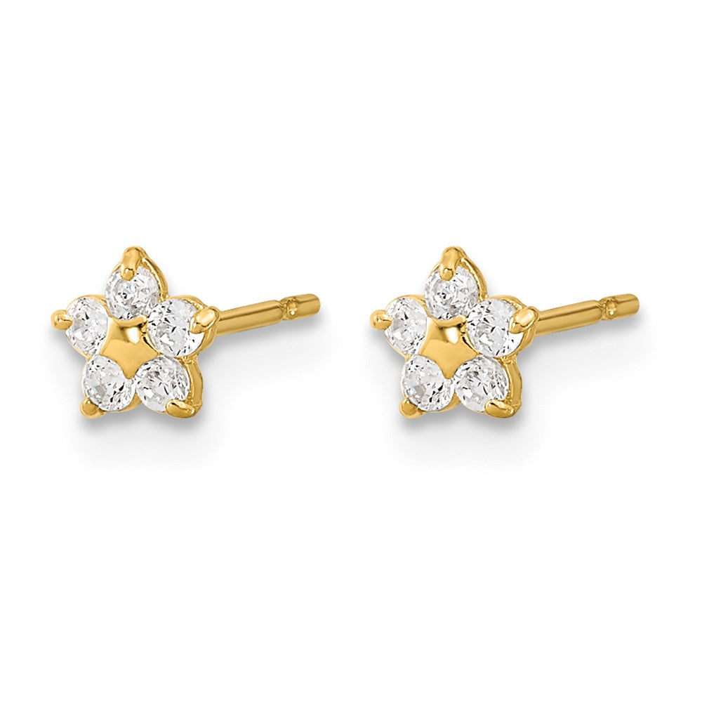 14k Madi K Kids CZ Star Post Earrings