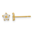 14k Madi K Kids CZ Star Post Earrings