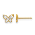 14k Madi K Madi K Kids CZ Butterfly Post Earrings