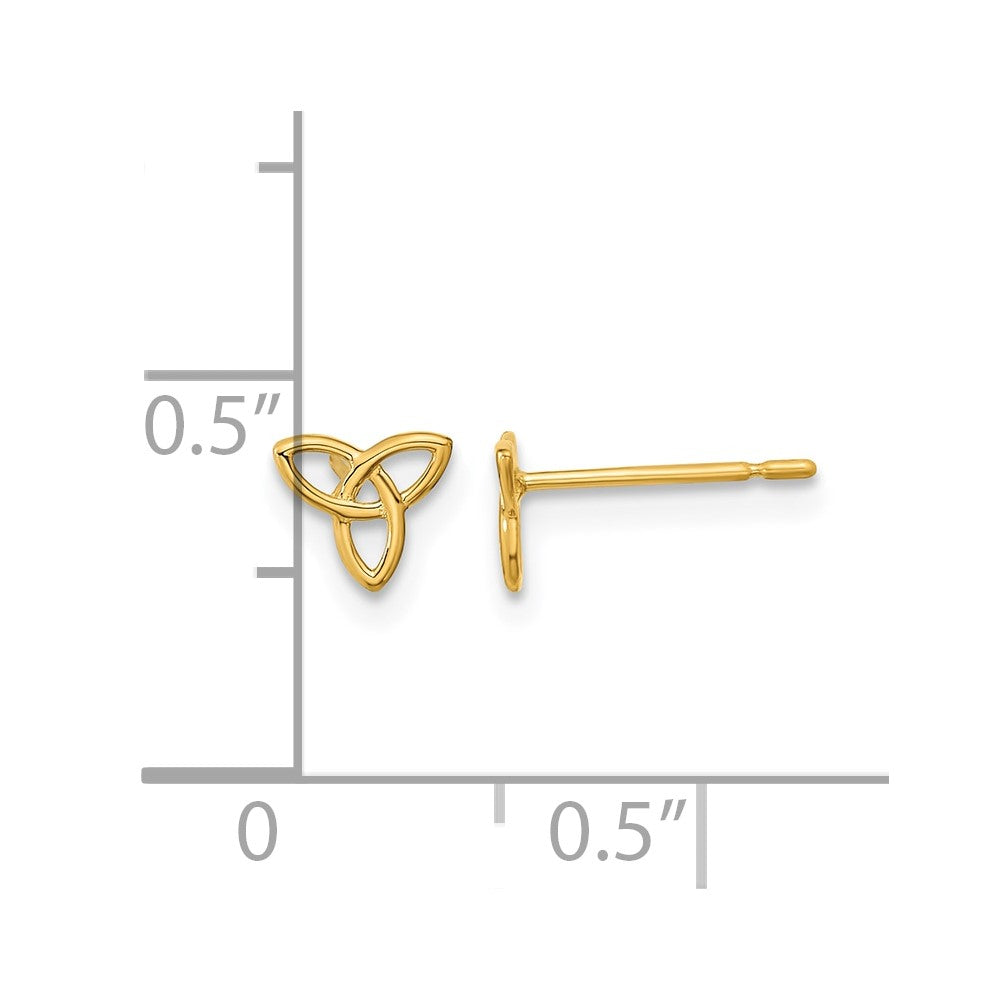14k Madi K Kids Celtic Knot Post Earrings